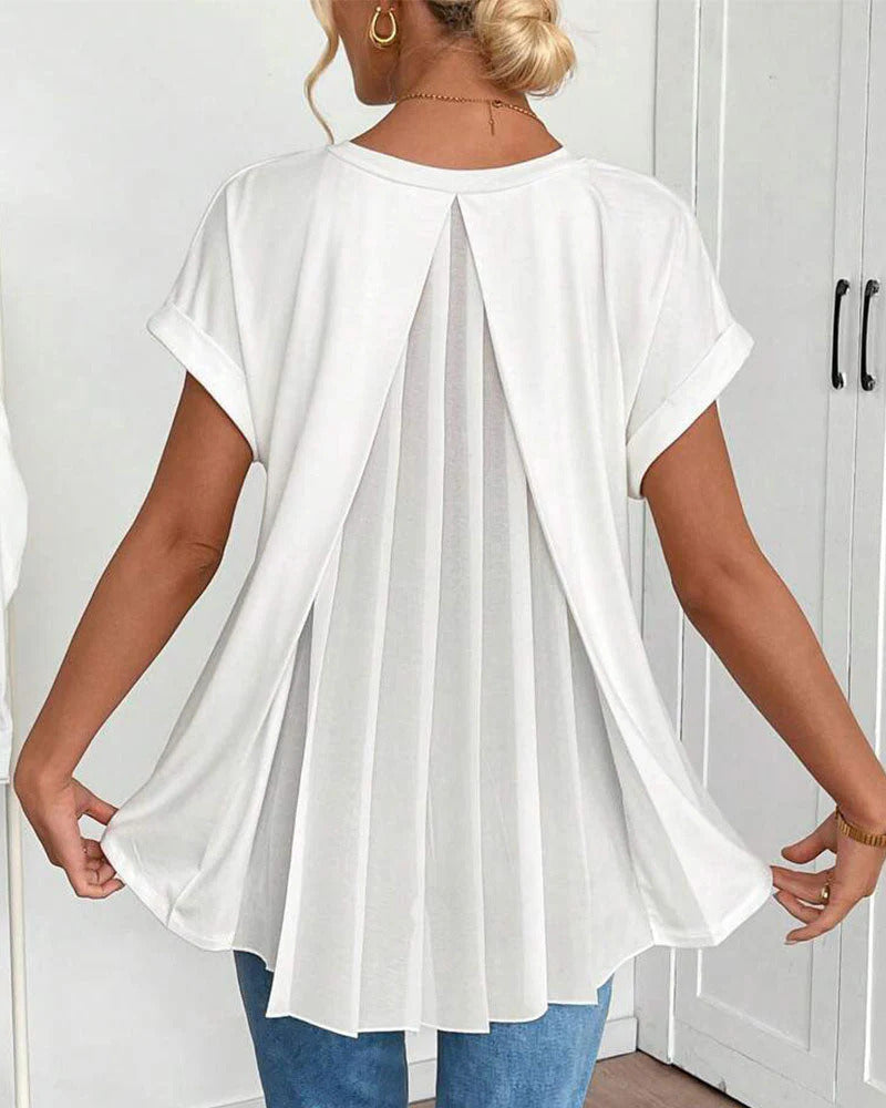 T-shirt Larga alla Moda 2026 con Scollo a V