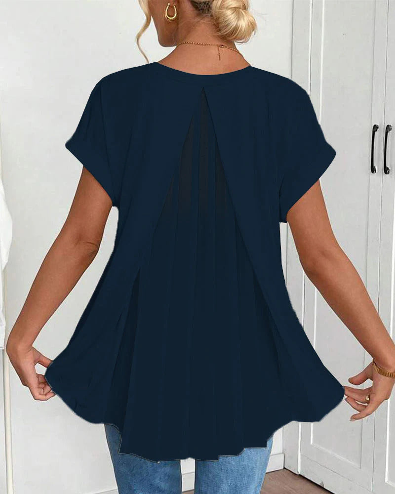 T-shirt Larga alla Moda 2026 con Scollo a V