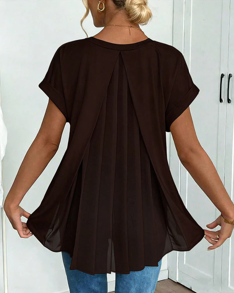 T-shirt Larga alla Moda 2026 con Scollo a V